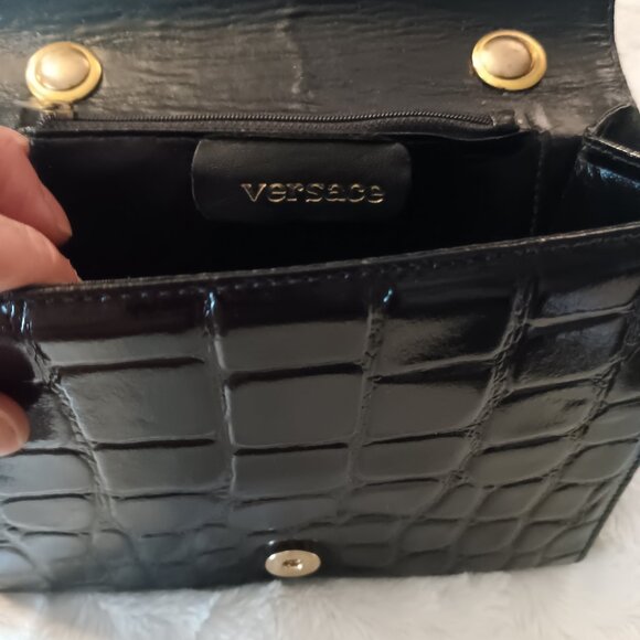 Vintage versace medusa studded shoulder bag - Picture 3 of 3